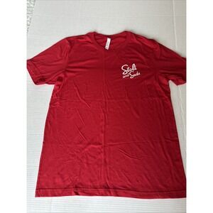 Stoli and soda men's red T-shirt short sleeve. Size L